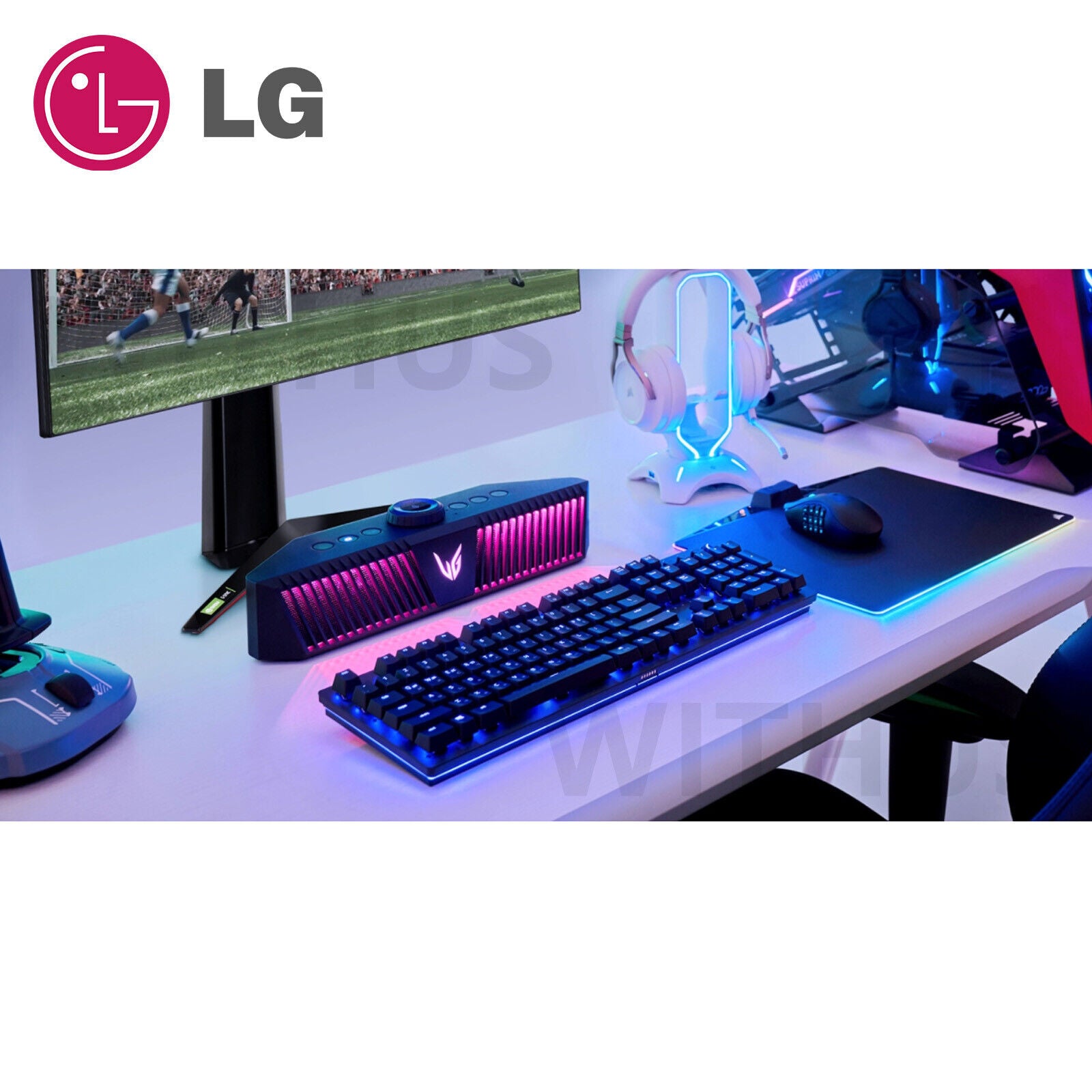 LG Ultragear GP9 Portable Gaming Speaker for Voice Chat - Fedex Tracking_