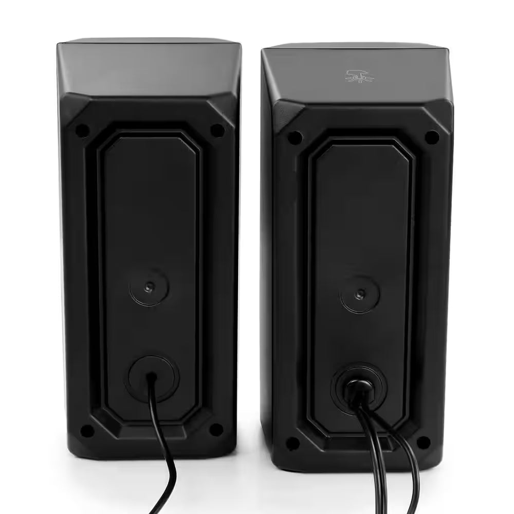 2.0 Computer Gaming Speakers with LED RGB Lights