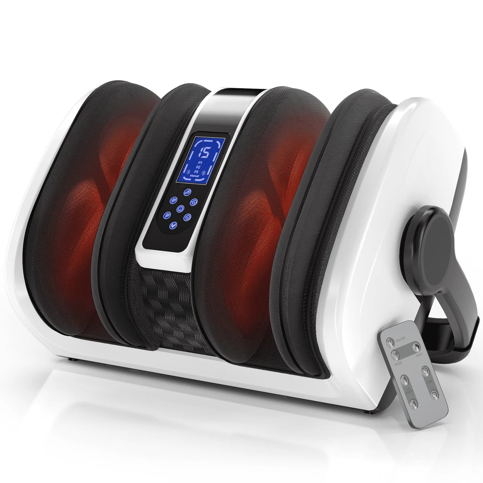 Shiatsu Foot Massager with Heat: Foot Massager for Neuropathy, Plantar Fasciitis, Circulation and Pain Relief - Feet Massager for Massage Foot Calf Ankle Arm.