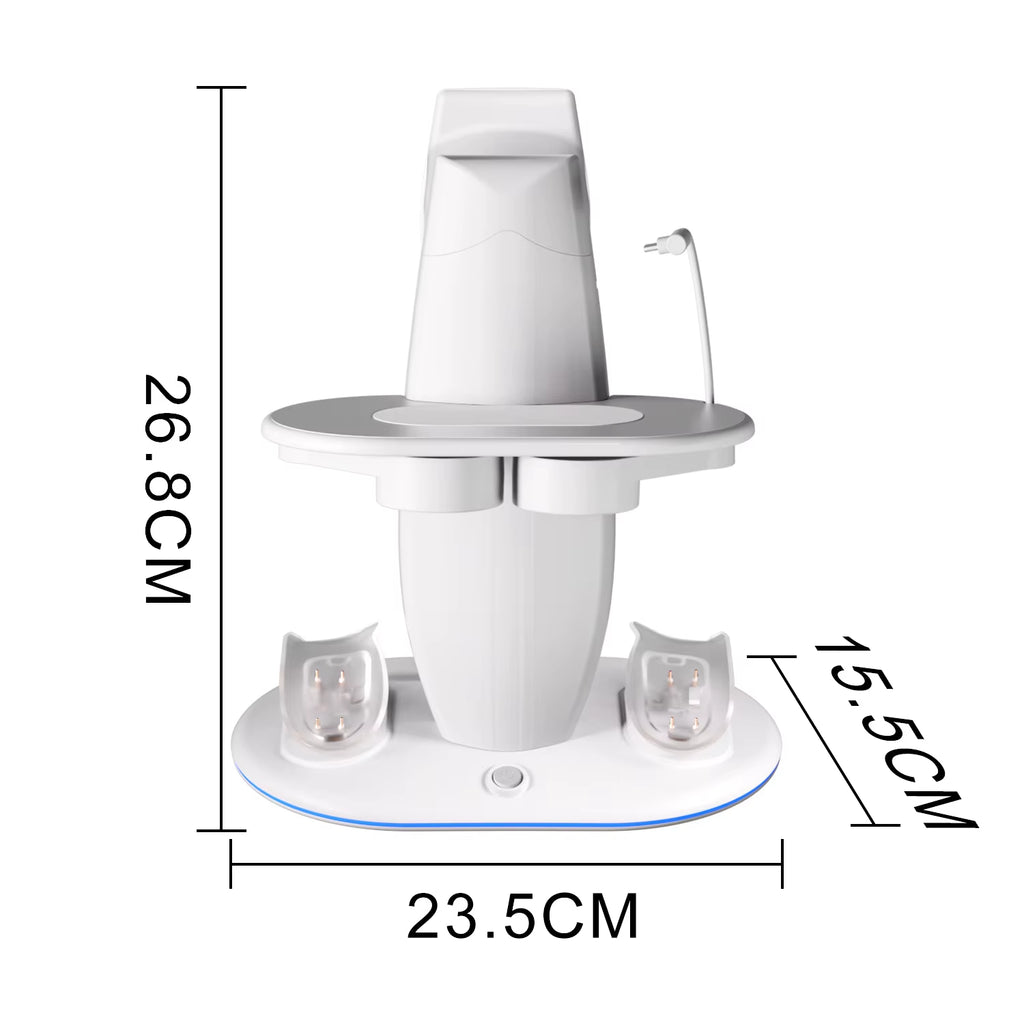 VR Headset Controller Charging Dock  VR Display Stand with 2 Rechargeable Batteries Charger Base