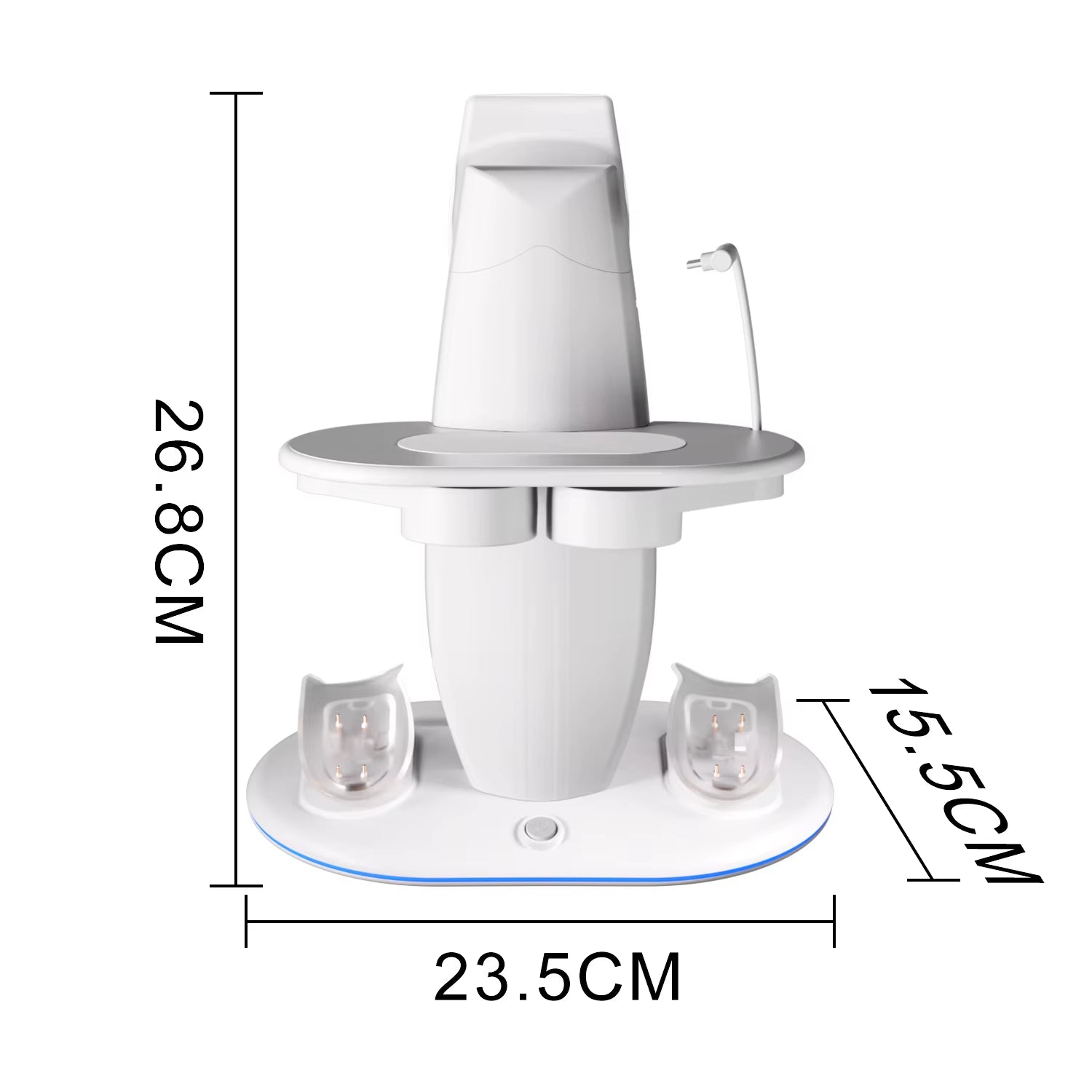 VR Headset Controller Charging Dock  VR Display Stand with 2 Rechargeable Batteries Charger Base