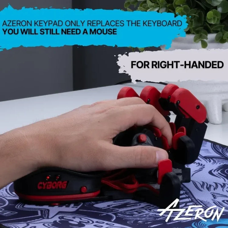 Good Cyborg Gaming Keypad – Programmable One Handed Gaming Keyboard for PC Gaming – with Analog Thumbstick and 29 Programmable K
