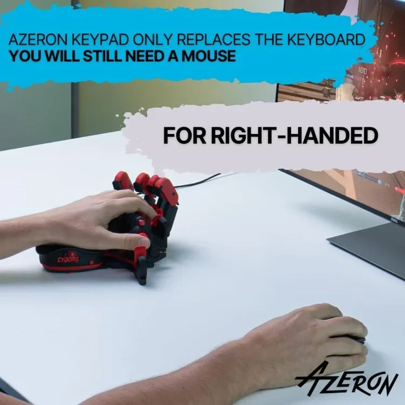 Good Cyborg Gaming Keypad – Programmable One Handed Gaming Keyboard for PC Gaming – with Analog Thumbstick and 29 Programmable K