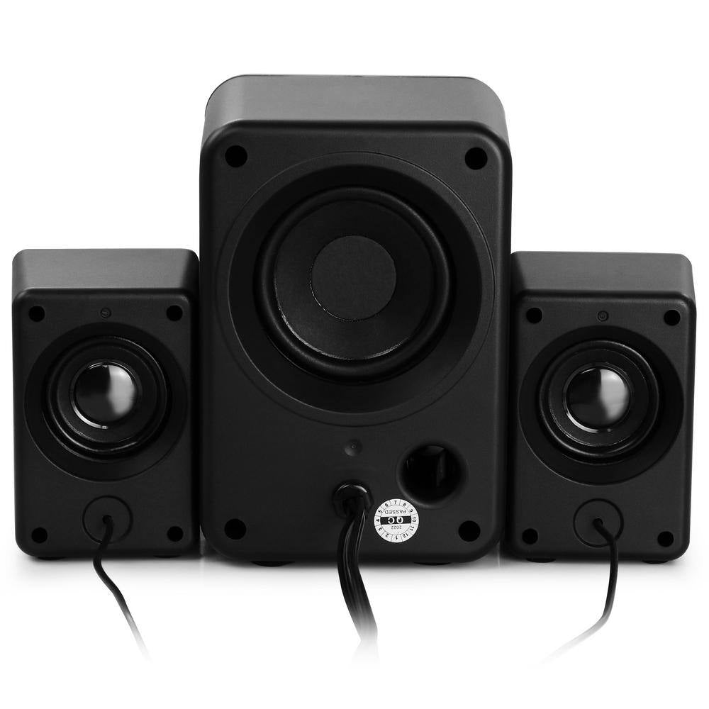 Computer Gaming 2.1 Speaker System with Color LED Lights