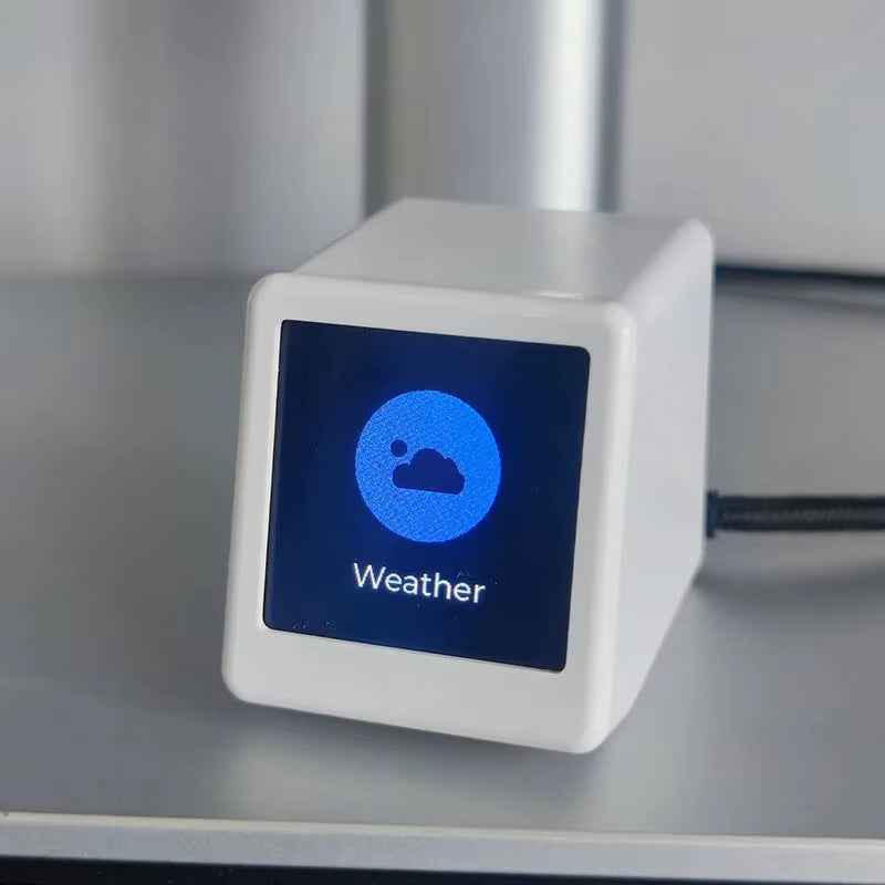 Bitcoin Price Display Ticker with Smart Weather Clock, Support Cryptocurrency and Stock and Exchange Rate and Gold Price Tracker
