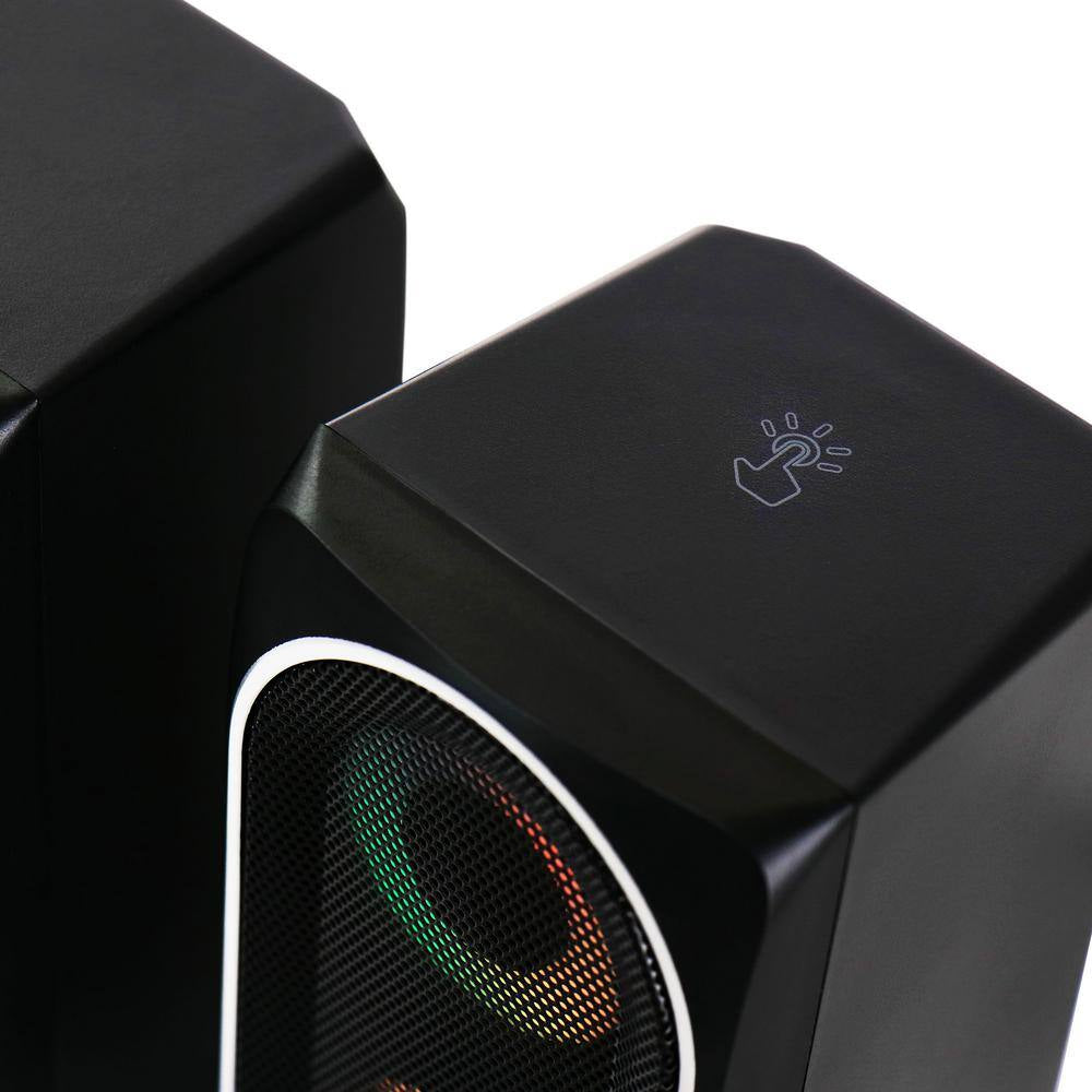 2.0 Computer Gaming Speakers with LED RGB Lights